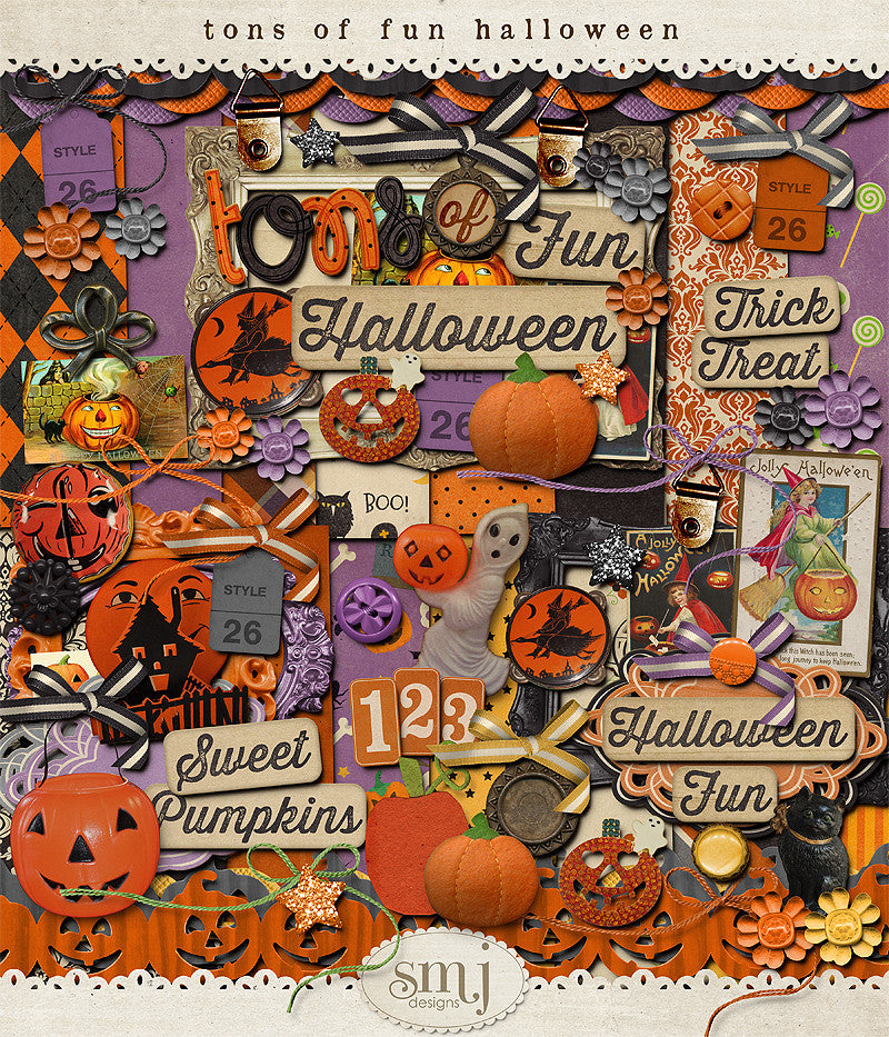 Whimsical Halloween Scrapbooking Kit